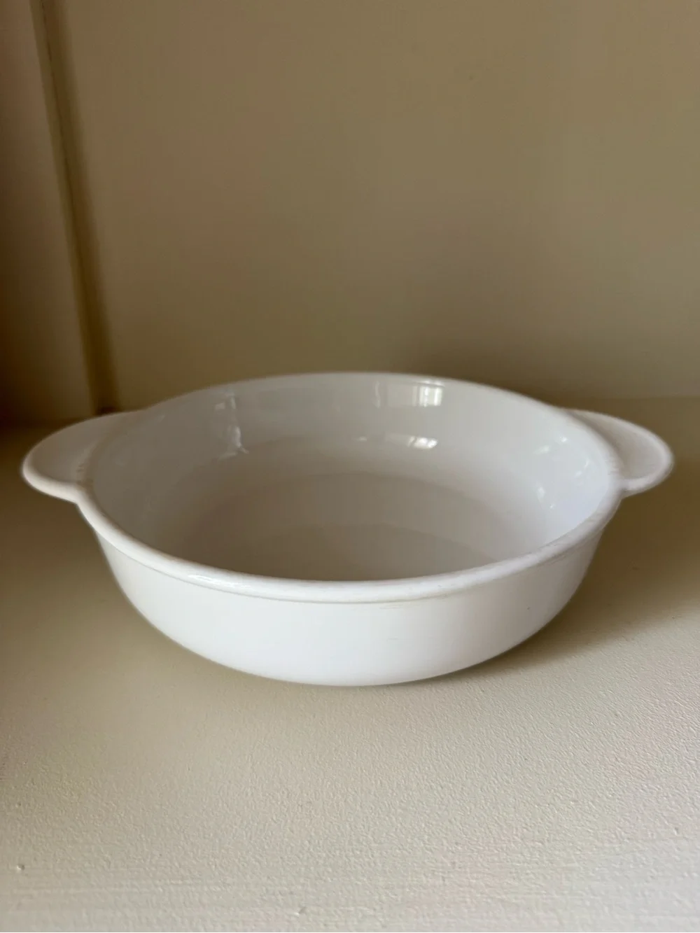 Vintage Corning Ware White Casserole Dish 1 1/4 qt